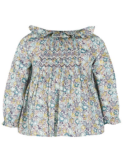 Блуза из хлопка с цветочным принтом Tartine et Chocolat - 1034509285537 - Фото 1
