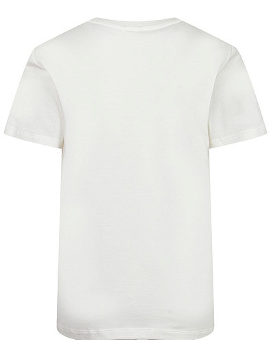 Белая футболка с графичным принтом попугаи Stella McCartney - 1134609372592 - Фото 2