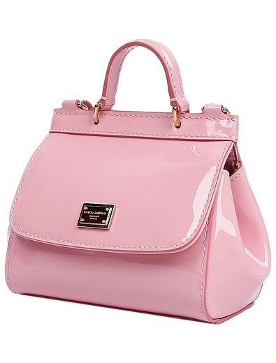 Розовая лаковая сумка Dolce & Gabbana - 1204508270012 - Фото 9