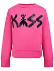 Розовый свитшот «Kiss» - 0084509182238