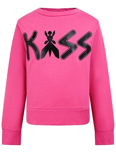 Розовый свитшот «Kiss» Patrizia Pepe - 0084509182238 - Фото 1