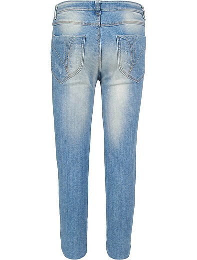 Голубые джинсы с потертостями Illudia - 1161509670183 - Фото 2