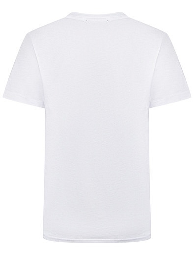 Белая футболка с контрастным карманом Diesel - 1134619171291 - Фото 3