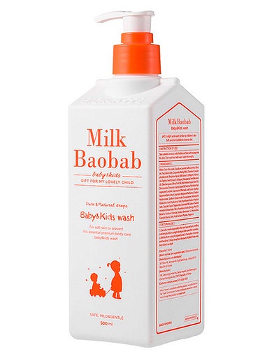 Детский гель для душа MilkBaobab Baby&amp;Kids Wash 500мл MILK BAOBAB - 6734528180053 - Фото 1