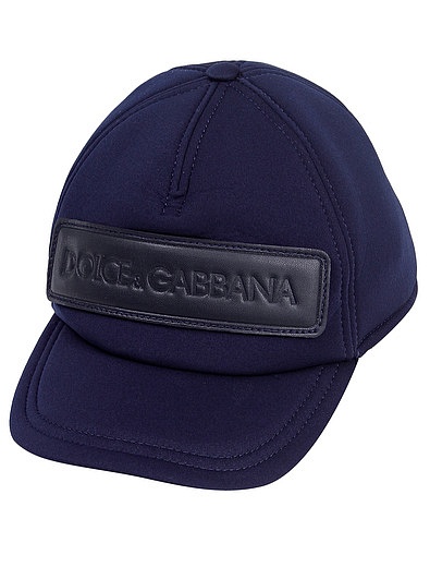 Кепка с кожаной нашивкой логотипом Dolce & Gabbana - 1181419980202 - Фото 1