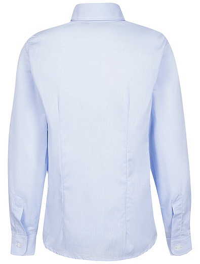 Голубая приталенная рубашка Dal Lago - 1014519385281 - Фото 2