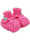 Ярко-розовые пинетки-носочки - 1534509371099