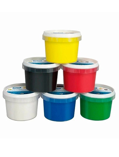 Набор пальчиковых красок в пластиковом кейсе, 6 цветов MILAN - 6894528370042 - Фото 3