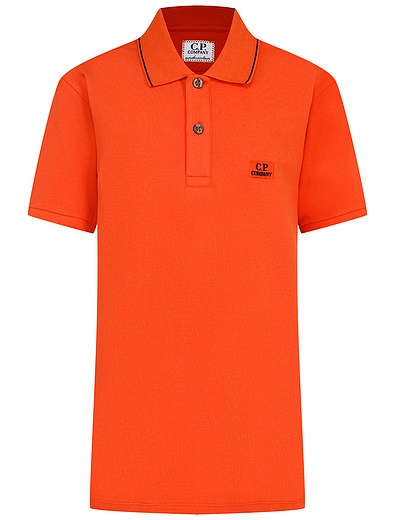 Оранжевое поло с логотипом C.P.Company - 1144519370137 - Фото 1