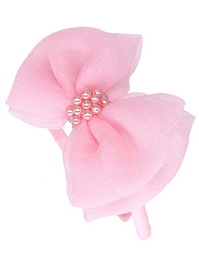 Ободок с пышным розовым бантом Junefee - 5144500280366 - Фото 1