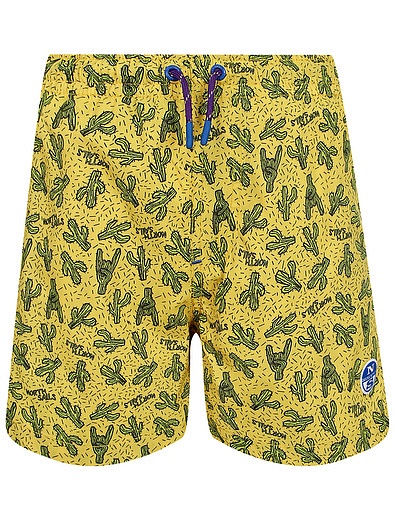 Пляжные шорты с принтом кактусы North Sails - 4104519372569 - Фото 1
