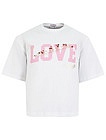 Укороченная футболка Love - 1134509411933