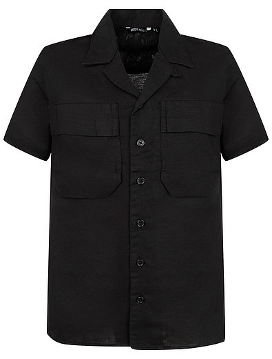 чёрная Рубашка из льна и хлопка Antony Morato - 1014519272758 - Фото 1