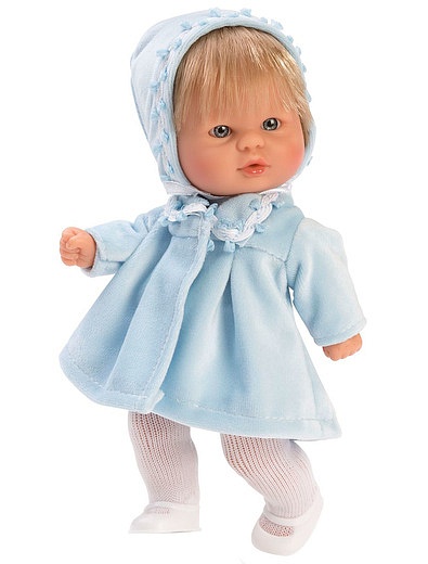 Кукла пупсик в голубом пальто 20 см. ASI - 7114500170132 - Фото 1
