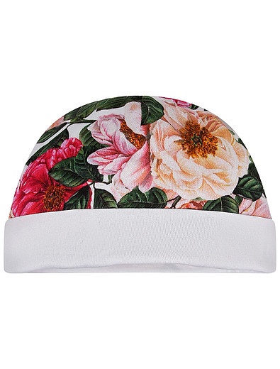 Комплект из комбинезона, слюнявчика и шапочки Dolce & Gabbana - 3034509170015 - Фото 4