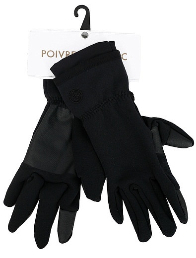 Флисовые перчатки со вставками из эко кожи POIVRE BLANC - 1194528180333 - Фото 1