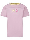 Розовая футболка с логотипом - 1134509370728