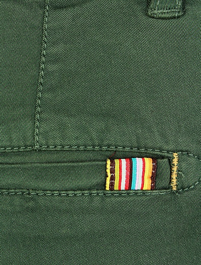 Зеленые хлопковые брюки Paul Smith Junior - 1082219880382 - Фото 2