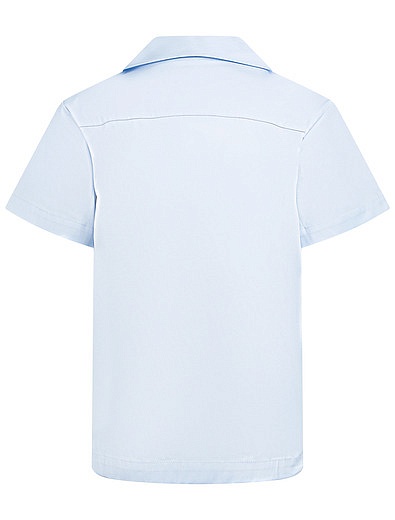 Голубая рубашка с принтом Fendi - 1014519172447 - Фото 2