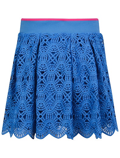 Синяя кружевная юбка ALBERTA FERRETTI - 1041409970111 - Фото 2