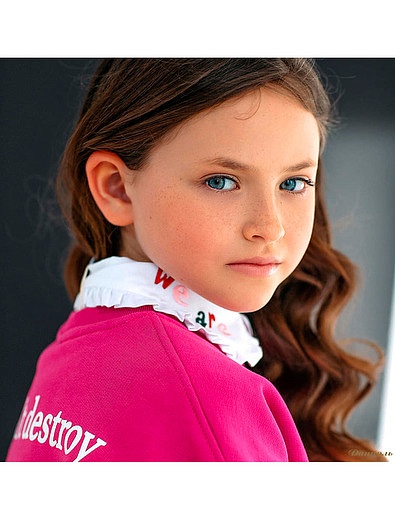 Блуза из хлопка с нашивкой на воротнике Dolce & Gabbana - 1034509084925 - Фото 5