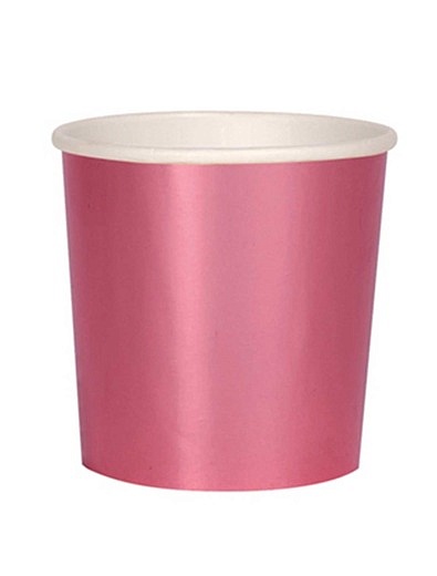 Набор розовых одноразовых стаканчиков 8 шт. Meri Meri - 2294520081399 - Фото 1