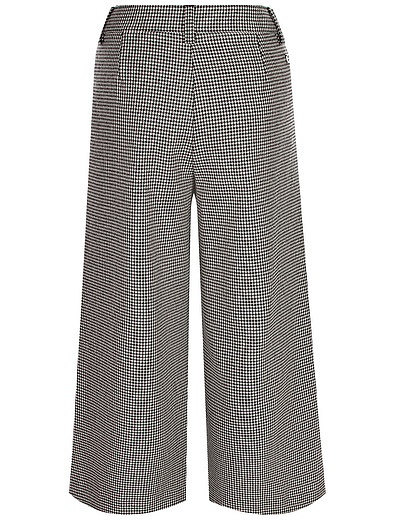 Свободные брюки с принтом гусиная лапка Ermanno Scervino - 1084509283002 - Фото 3
