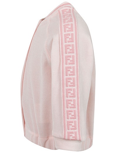 нежно-розовая Толстовка с лампасами Fendi - 0074509270974 - Фото 2