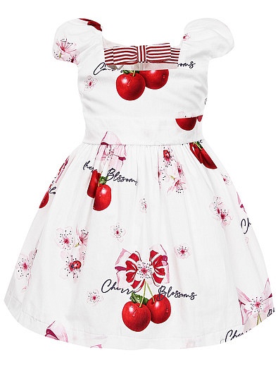 Платье с пышной юбкой и принтом вишни Balloon Chic - 1054709272496 - Фото 1