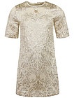 Золотое платье из жаккардовой ткани - 1054609385067