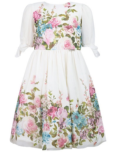 Шёлковое платье с цветочным принтом Lesy - 1054509079714 - Фото 1