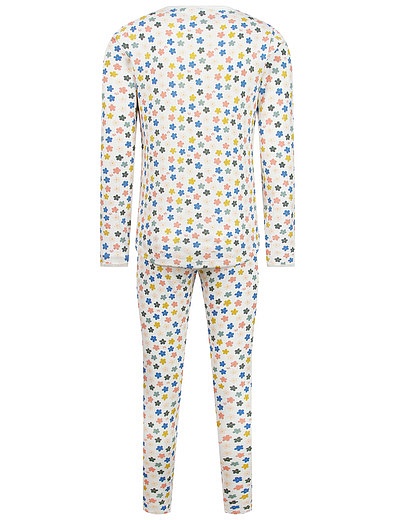 Хлопковая пижама в цветочек PETIT BATEAU - 0214509271339 - Фото 2