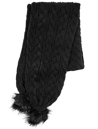 Чёрный комплект из шапки и шарфа Mayoral - 3001108680016 - Фото 2