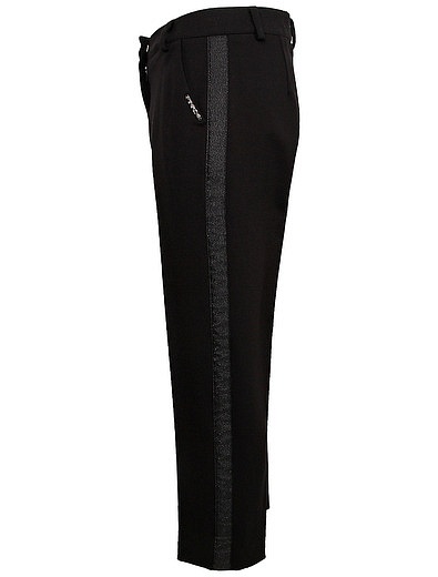 Чёрные брюки с лампасами Pinko - 1084509082476 - Фото 2