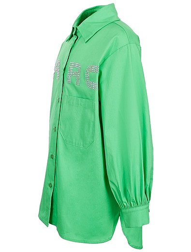 Удлиненная блуза с декором из страз Marc Ellis - 1034509373166 - Фото 3