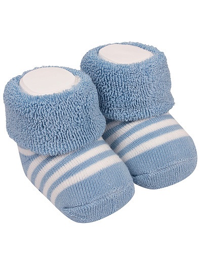 Голубые носки с полосками FALKE - 1534519270399 - Фото 2