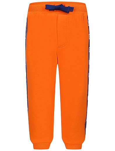 Оранжевые спортивные брюки с лампасами Dolce & Gabbana - 4244519411018 - Фото 1