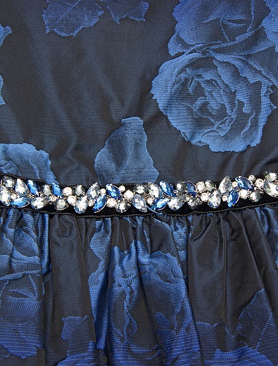 Платье с голубыми розами и поясом из камней David Charles - 1051409580029 - Фото 2