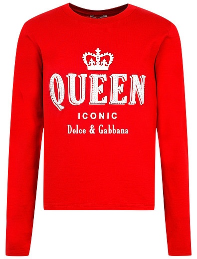 Лонгслив queen iconic Dolce & Gabbana - 4161309980168 - Фото 1