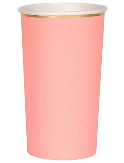 Розовые одноразовые стаканчики 8 шт. Meri Meri - 2294520081092 - Фото 1