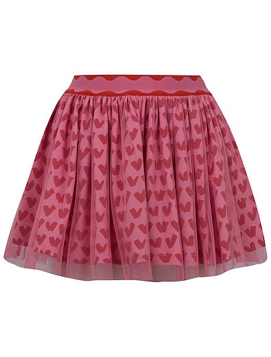 Многослойная мини юбка с принтом Stella McCartney - 1044509170160 - Фото 1