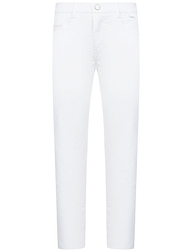Белые брюки прямого кроя Il Gufo - 1084519070418 - Фото 1