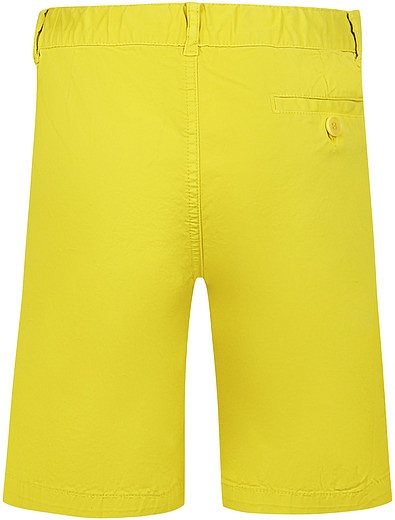 Хлопковые желтые шорты Il Gufo - 1412819970037 - Фото 3