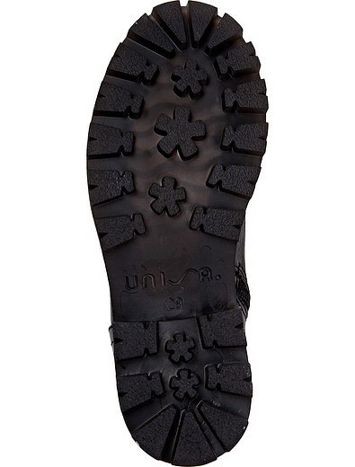 Черные ботинки с меховыми вставками UNISA - 2031109780089 - Фото 5