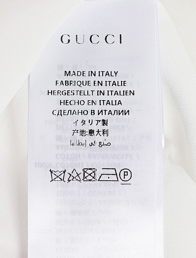 Легкое шёлковое платье Gucci с принтом flora GUCCI - 1052109970226 - Фото 4
