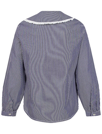 Объемная блуза с воротником Il Gufo - 1034509271509 - Фото 3