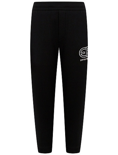 Черные спортивные брюки с логотипом EMPORIO ARMANI - 4244519172254 - Фото 1