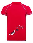 Красная солнцезащитная футболка с акулой - 4404519270651