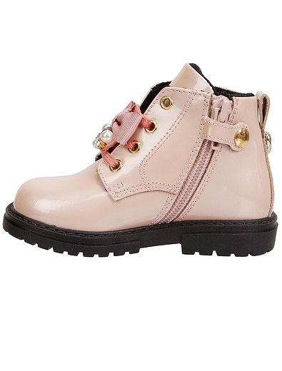 Розовые ботинки с бантиками Walkey - 2034509282634 - Фото 3