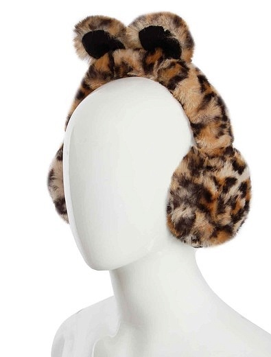 Леопардовые меховые наушники Dolce & Gabbana - 1614509280017 - Фото 4